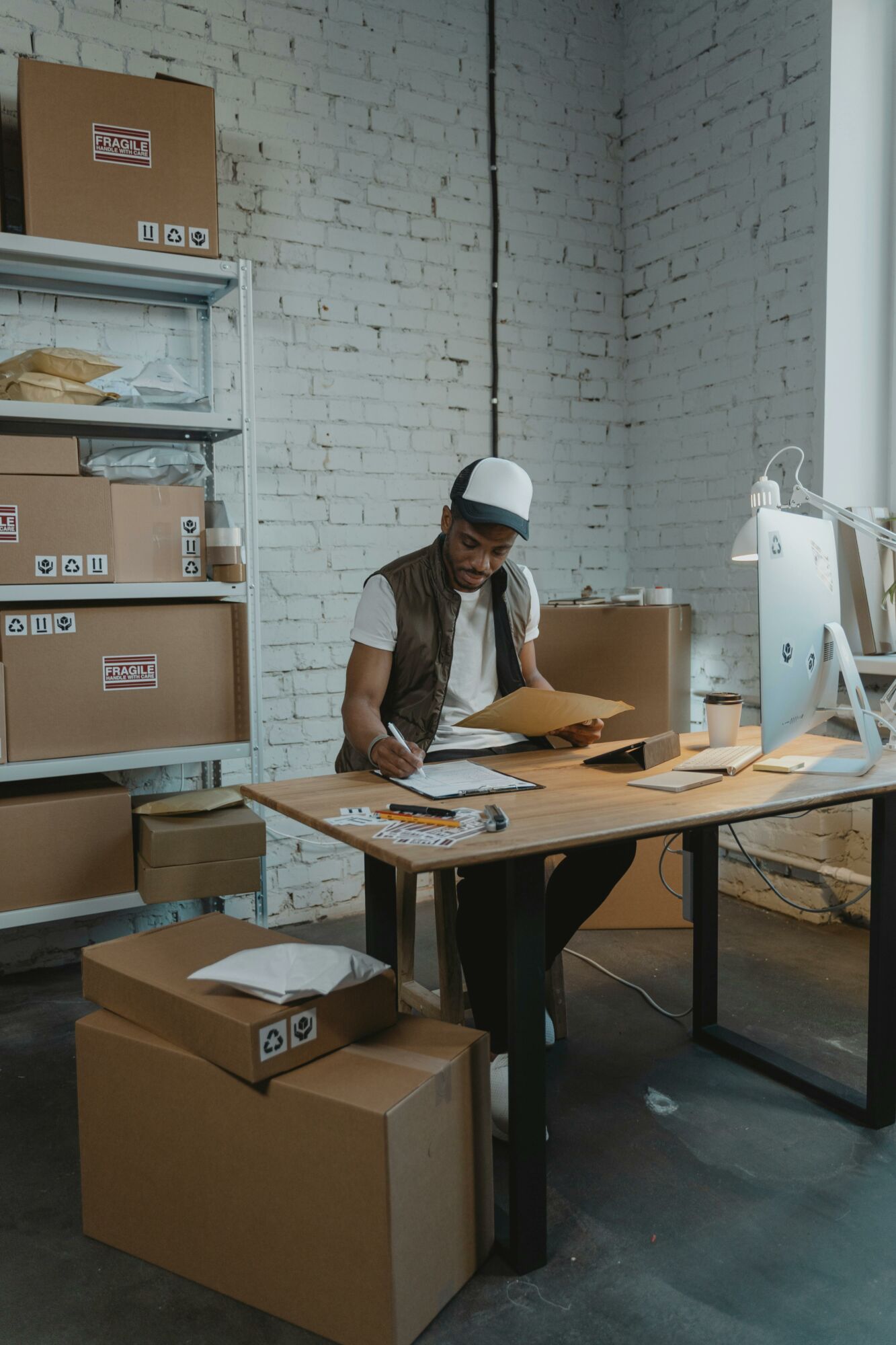 ecommerce processos homem trabalhando